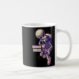Astronaut Spaceman Basketball Player Dunking Moon  Coffee Mug