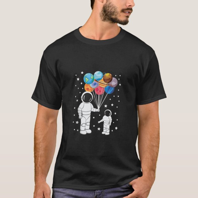 Astronaut Spaceman Funny Space Dwarf Solar System  T-Shirt (Front)