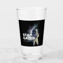 Astronaut Star Gazer Glass Cup