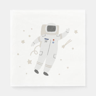 Astronaut & Stars Space Birthday Party Napkins
