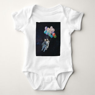 Astronaut Stars & Space Colourful Balloons Baby Bodysuit