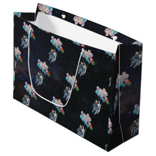 Astronaut Stars & Space Colourful Balloons Large Gift Bag