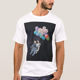 Astronaut Stars & Space Colourful Balloons T-Shirt