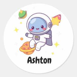 Astronaut Sticker Sheets, Personalized Space Kids