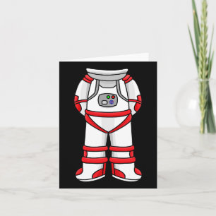 Astronaut Suit Head Cool Space Rocketman Halloween Card