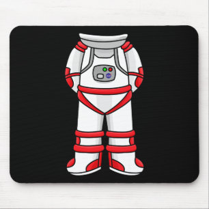 Astronaut Suit Head Cool Space Rocketman Halloween Mouse Pad