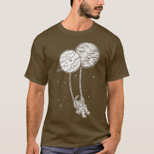 Astronaut swing planet space children astronauts T-Shirt