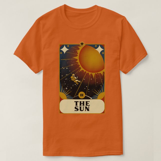 Astronaut Tarot Sun by Tobe Fonseca T-Shirt (Design Front)