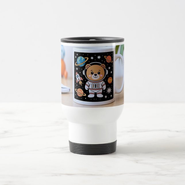  Astronaut Teddy Travel Mug (Center)