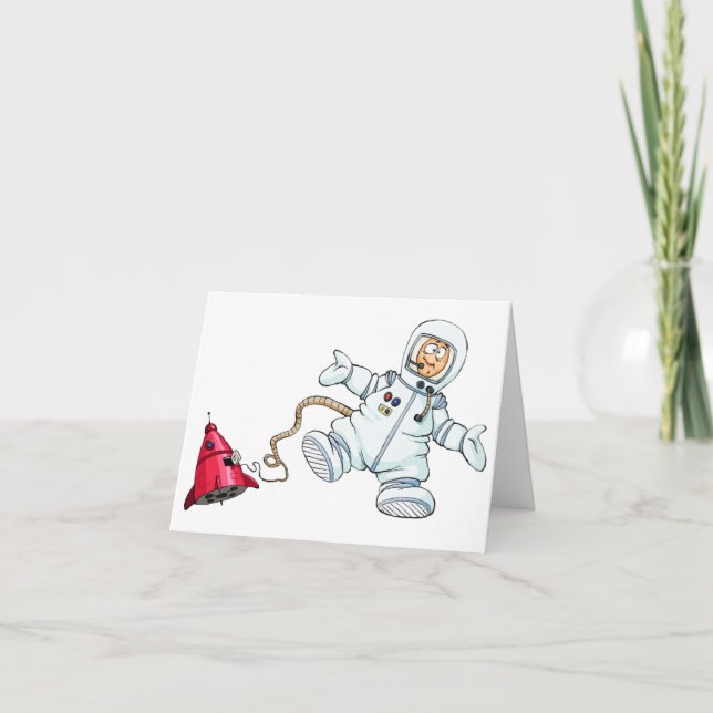 astronaut thank you card (Front)