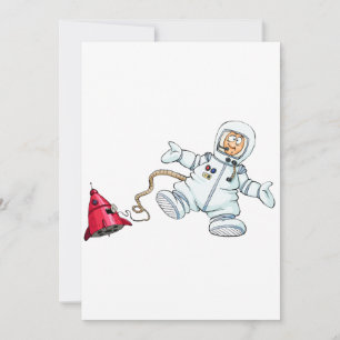 astronaut thank you card