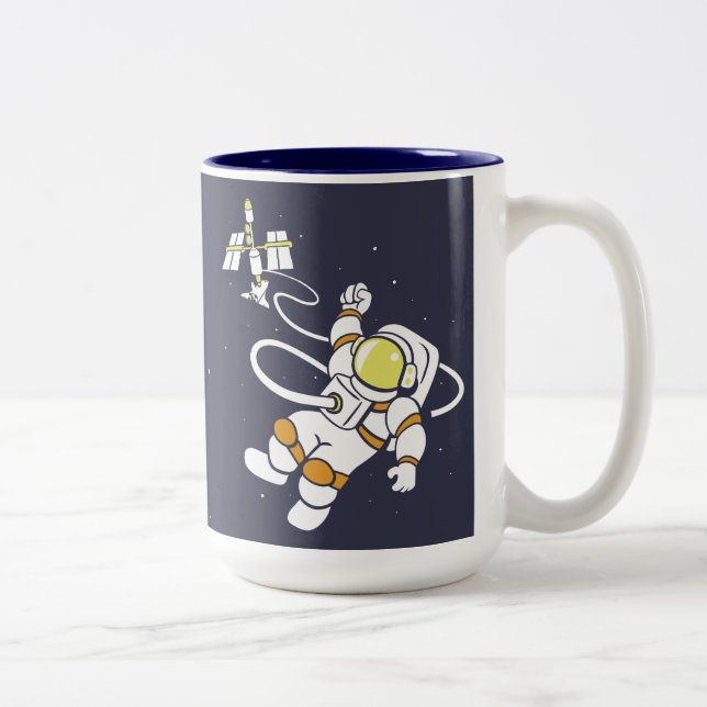 Astronaut Two-Tone Coffee Mug (Right)