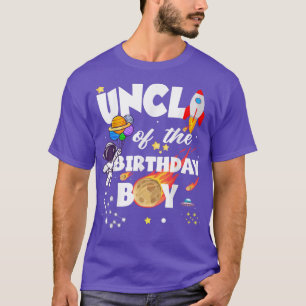 Astronaut Uncle Of The Birthday Boy Birthday famil T-Shirt
