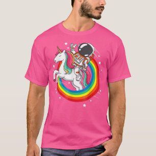 Astronaut Unicorn Space Galay Magical Rainbow T-Shirt