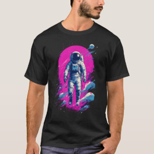 Astronaut Vaporwave Aesthetic Retro Glitch Spacema T-Shirt