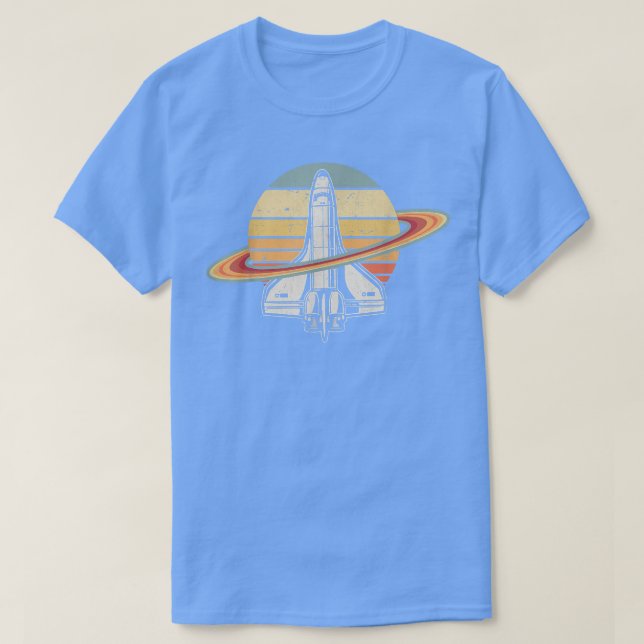Astronaut Vintage Spacecraft Retro Space Rocket  T-Shirt (Design Front)