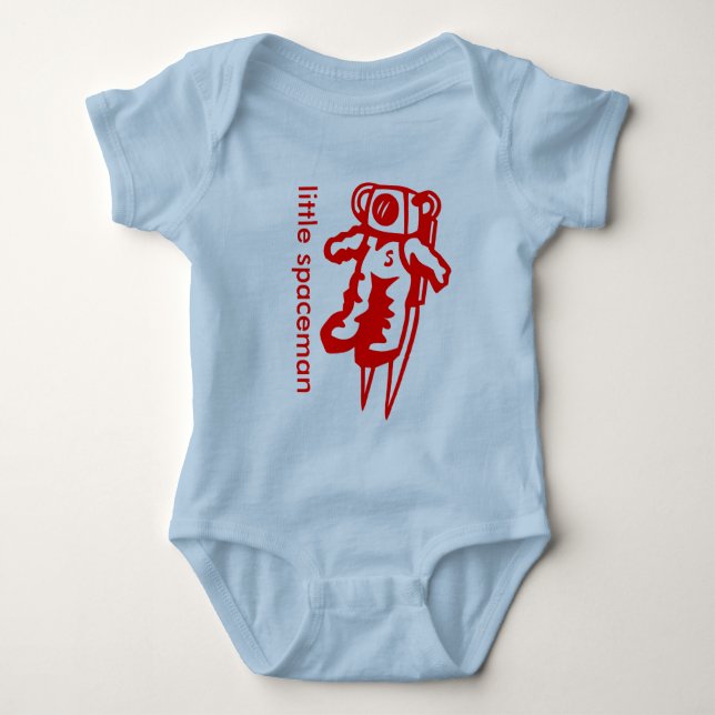 Astronaut w/ monogram baby bodysuit (Front)