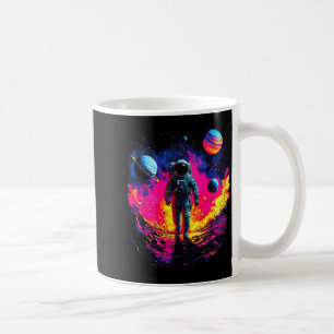 Astronaut Walking In Galaxy Outer Space Explorer S Coffee Mug