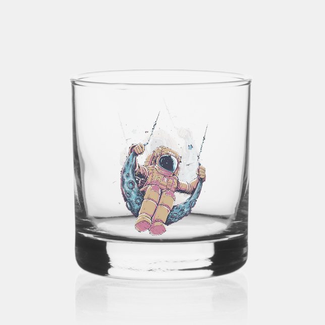 Astronaut Whiskey Glass (Front)