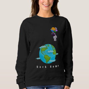 astronaut With Balloons landing earth Sweatshirt