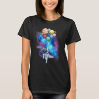 Astronaut With Planets In Hand For Men Women Space
