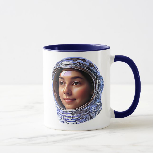 Astronaut women's portrait mug (Right)