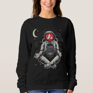 Astronaut Yoga Avalanche Avax Coin To The Moon Cry Sweatshirt