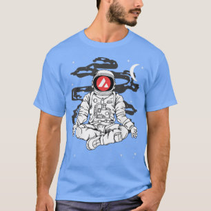 Astronaut Yoga Avalanche AVAX Coin To The Moon Cry T-Shirt