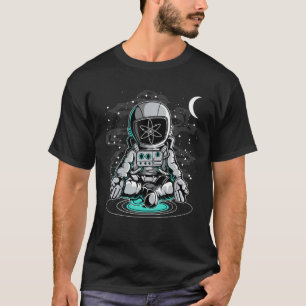 Astronaut Yoga Cosmos ATOM Coin To The Moon Crypto T-Shirt