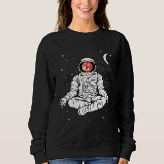 Astronaut Yoga Decentraland MANA Coin To The Moon  Sweatshirt