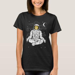 Astronaut Yoga Dogecoin Doge Coin To The Moon Cryp T-Shirt