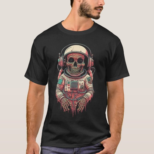 Astronaut Zombie Outer Space T-Shirt (Front)