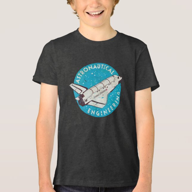 Astronautical Engineering V01 Tri-Blend Shirt (Front)