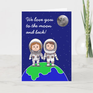 Astronauts Birthday card for kids by Jo Images