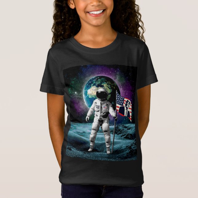 Astronauts for Trump 2024 Invitation T-Shirt (Front)