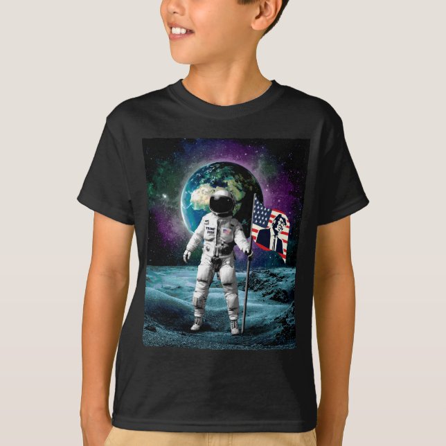 Astronauts for Trump 2024 Invitation T-Shirt (Front)