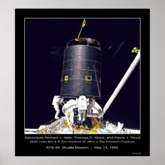 Astronauts Hieb, Akers and Thout Poster