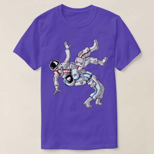 Astronauts JiuJitsu Wrestling T-Shirt (Design Front)