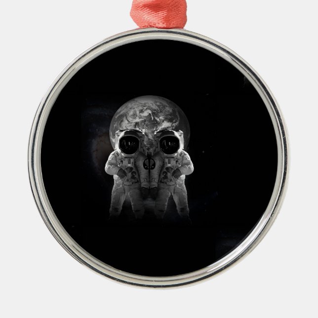 astronauts metal tree decoration (Front)