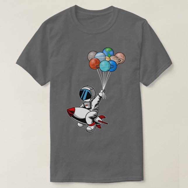 Astronauts Planets Outer Space Eplorer  I Need Mor T-Shirt (Design Front)