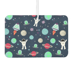 Astronauts Planets Rockets and Aliens Car Air Freshener