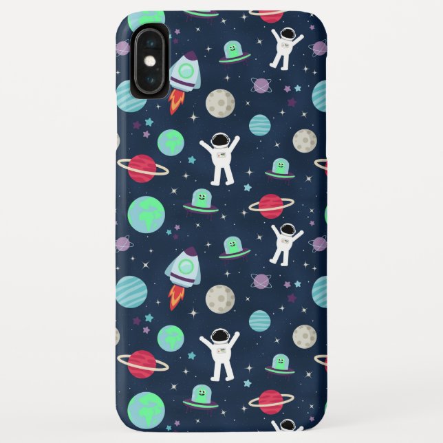 Astronauts Planets Rockets and Aliens Case-Mate iPhone Case (Back)
