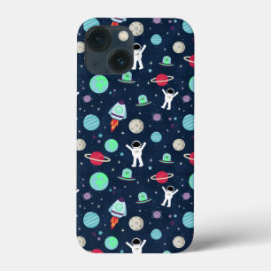 Astronauts Planets Rockets and Aliens iPhone 13 Mini Case