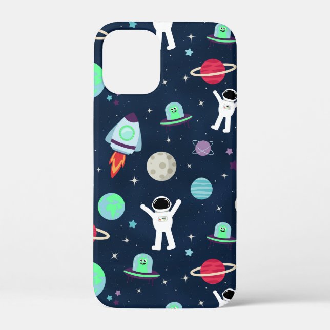 Astronauts Planets Rockets and Aliens Case-Mate iPhone Case (Back)