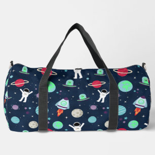 Astronauts Planets Rockets and Aliens Duffle Bag