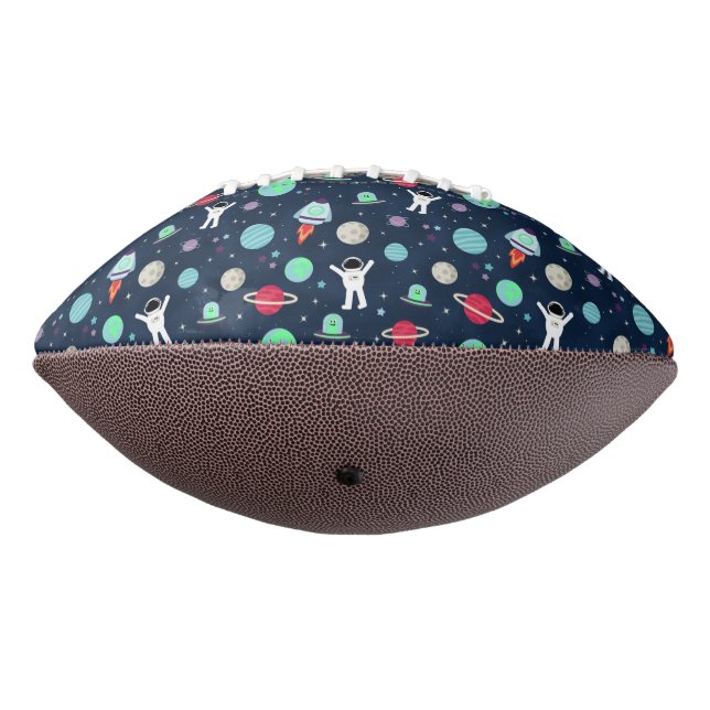 Astronauts Planets Rockets and Aliens Football (Rotated 270)