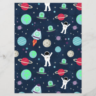 Astronauts Planets Rockets and Aliens Menu