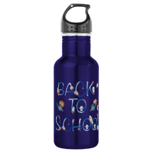 Astronauts Planets Space, Back To School 532 Ml Water Bottle