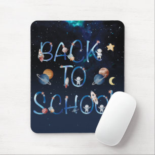 Astronauts Planets Space, Back To School Mouse Pad