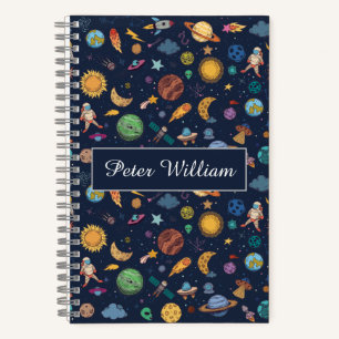 Astronauts Planets Space, Back To School Notebook